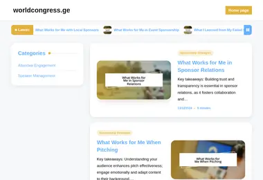 worldcongress.ge-ის ეკრანის სურათი