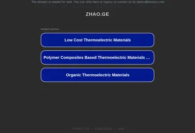 Screenshot of zhao.ge