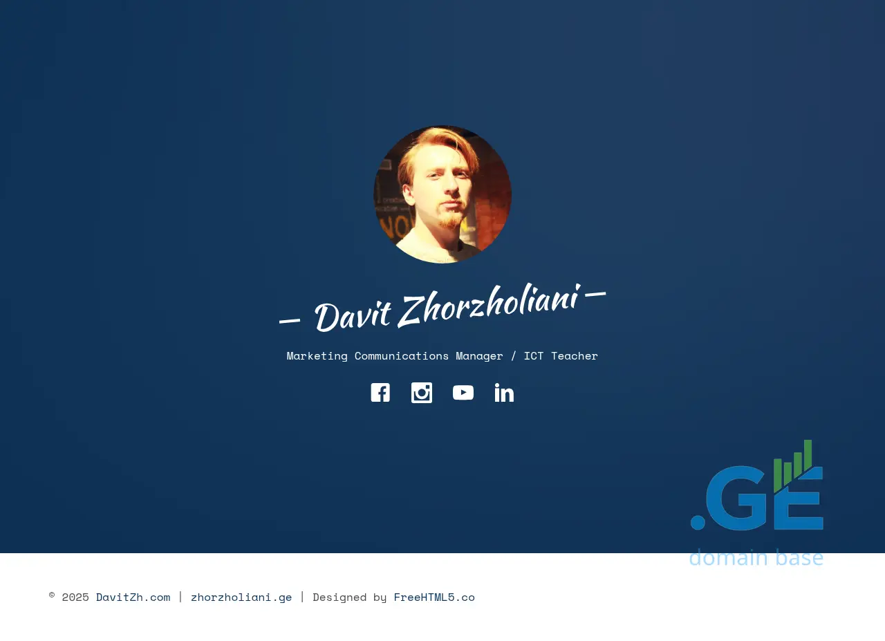 Screenshot of the site zhorzholiani.ge