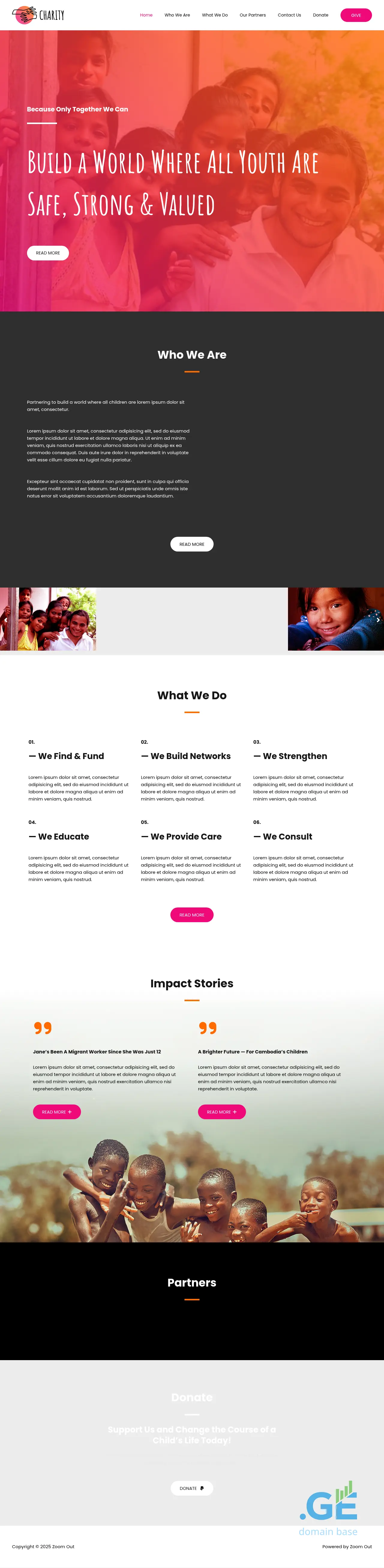 Screenshot of the site zoomout.ge